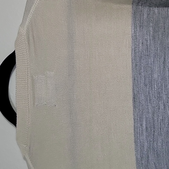 NWT Apt 9 Wool Blend Men Sweater Size M Soft Gray Striped Preppy Pullover Layers - Picture 9 of 11